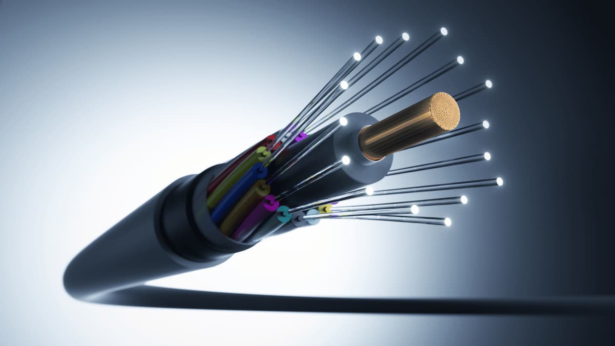 imagem representando internet de fibra optica