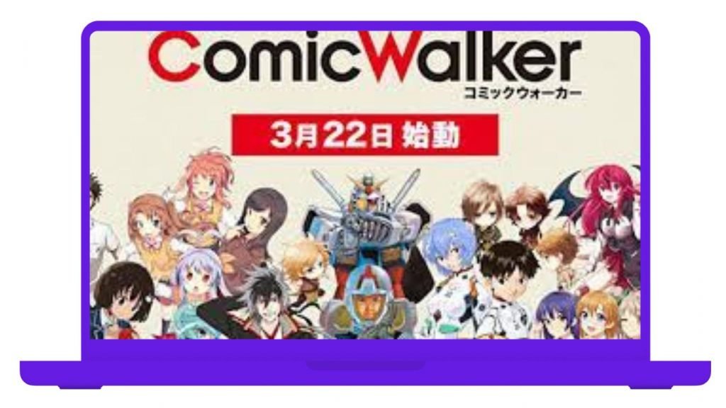 imagem representando comic walker site para ler manga