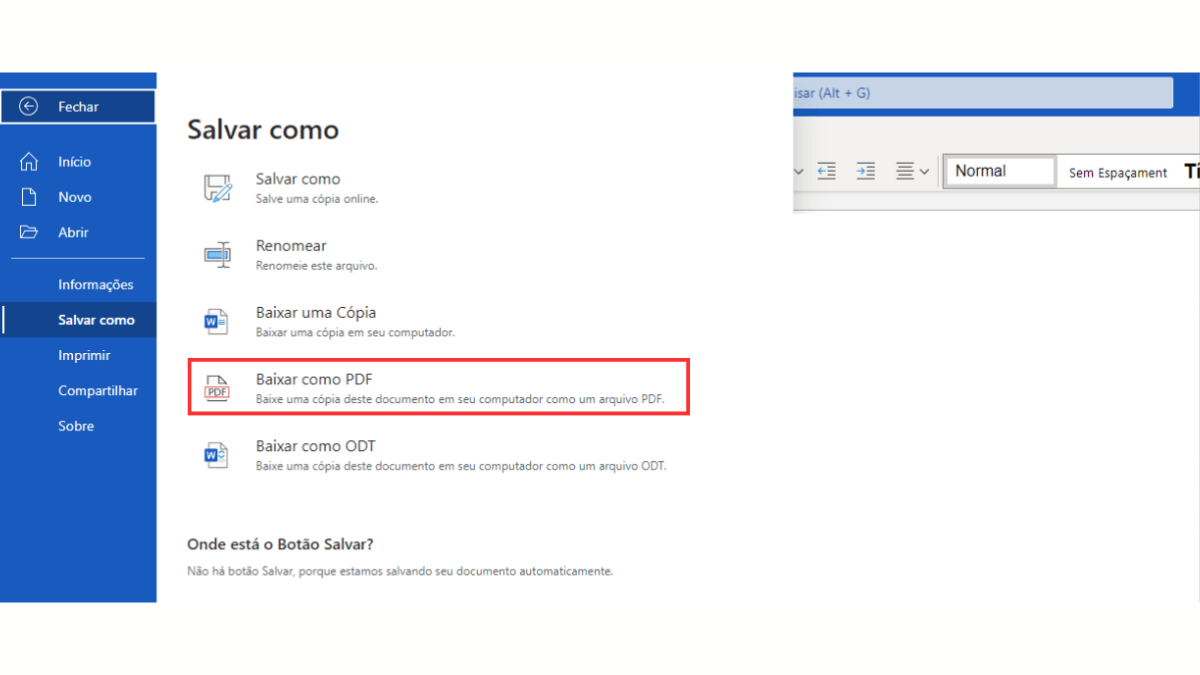 Como Converter Um Documento Word Em Pdf