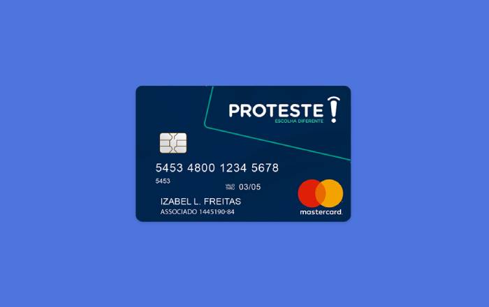 Cartão Pré-Pago Proteste Mastercard