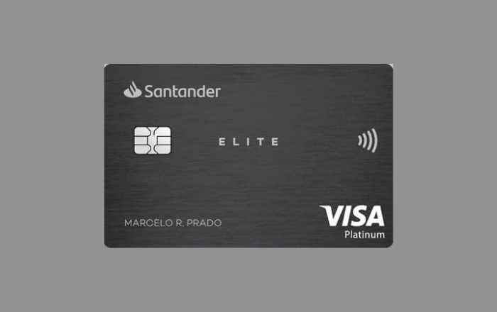 Cartão Santander Elite Platinum